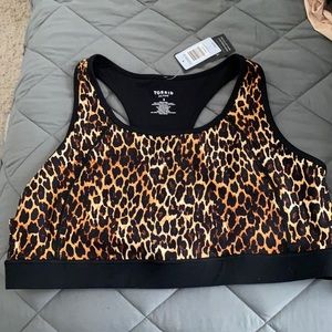 Torrid Leopard Activewear Top